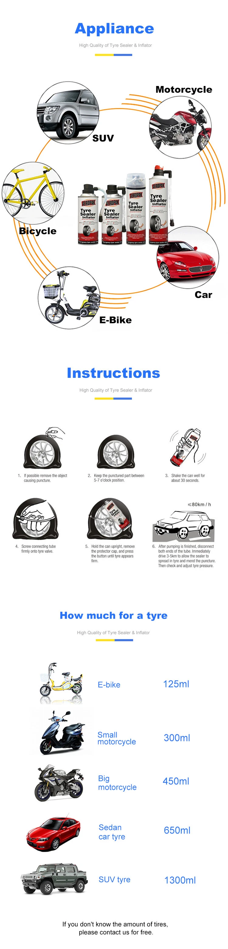 Hot Sales Tyre Sealer&Inflator